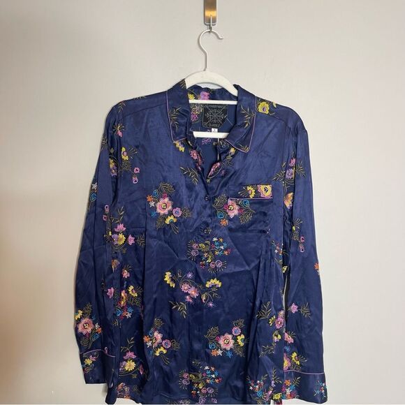 Johnny Was MISTY RAYON BUTTON DOWN SHIRT NWT Medium - Picture 9 of 11